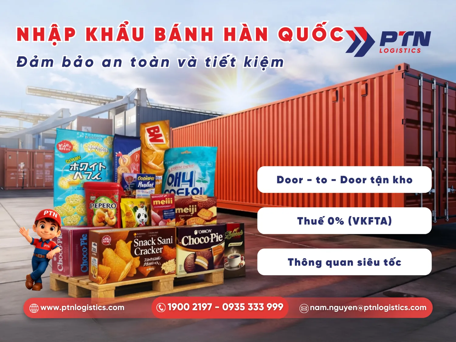 Mặt hàng bánh nhập khẩu Hàn Quốc