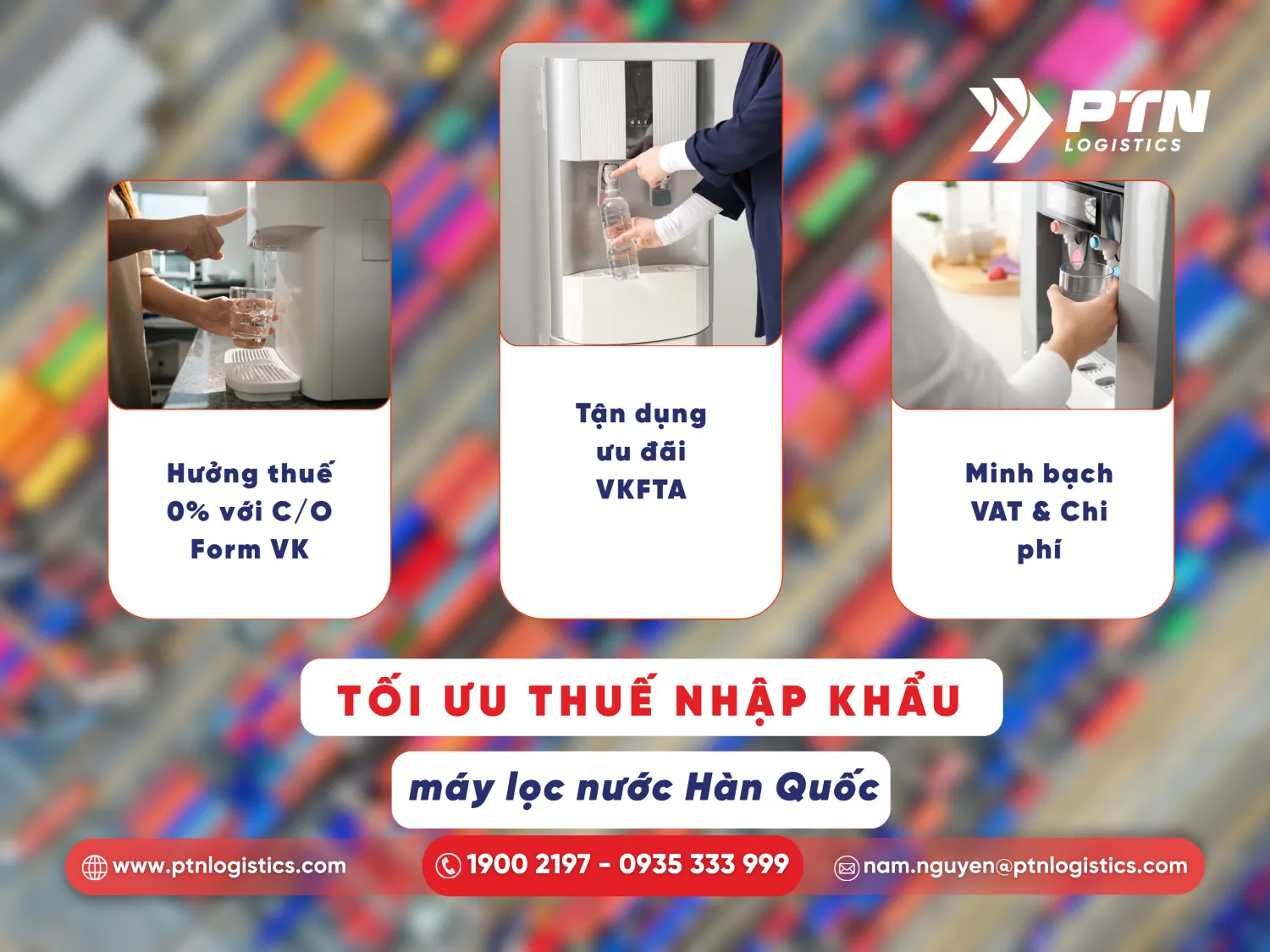 Tìm hiểu thuế nhập khẩu máy lọc nước Hàn Quốc