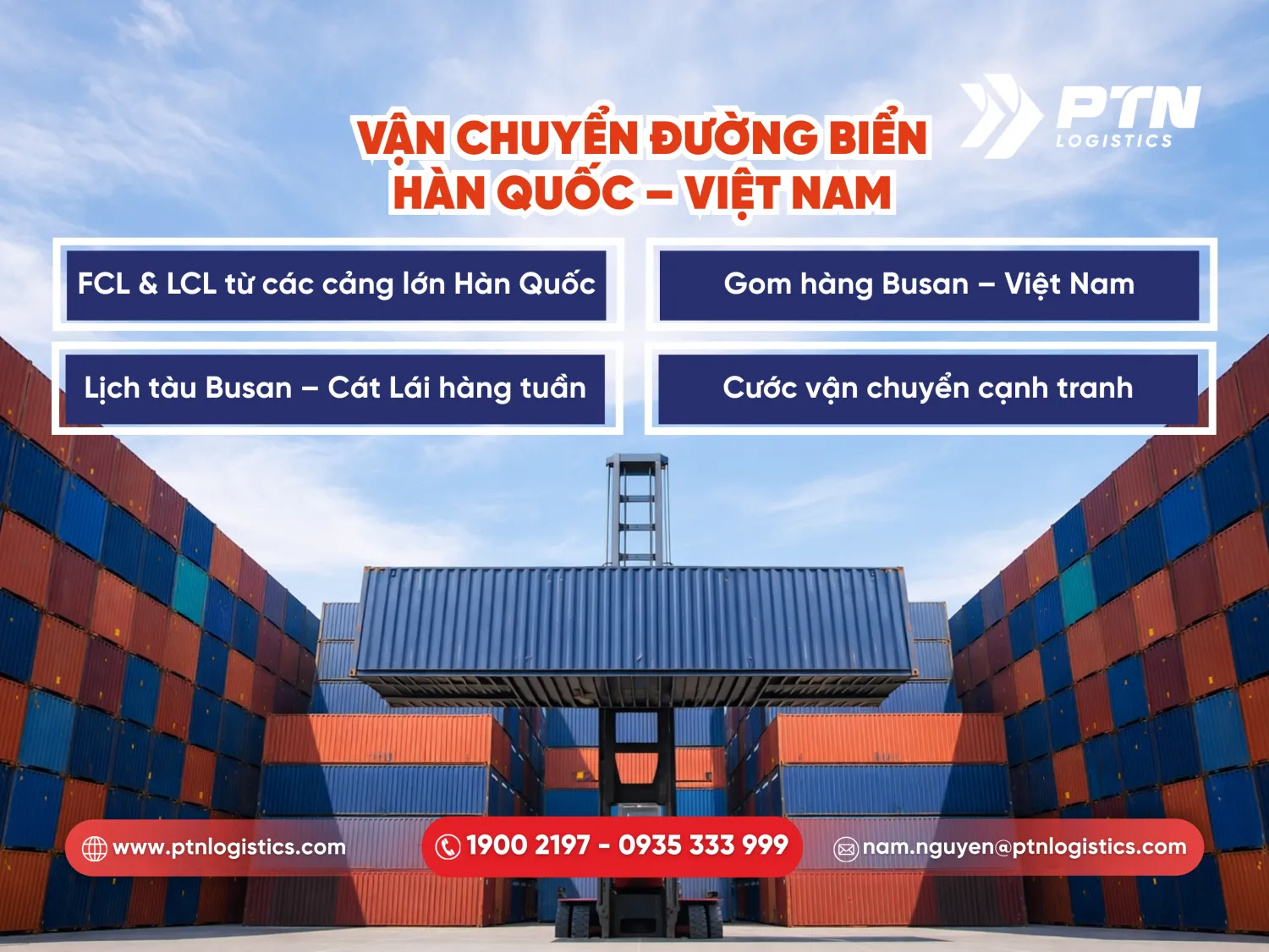 Vận chuyển đường biển Hàn Quốc về Việt Nam