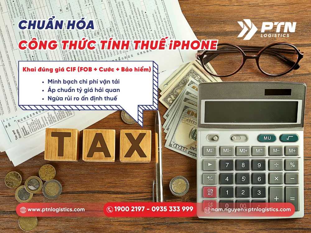 Cách tính thuế nhập khẩu Iphone