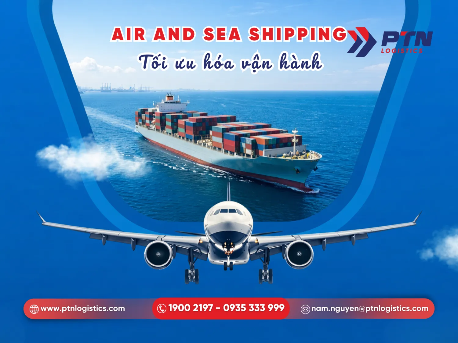 Dịch vụ air shipping và sea shipping