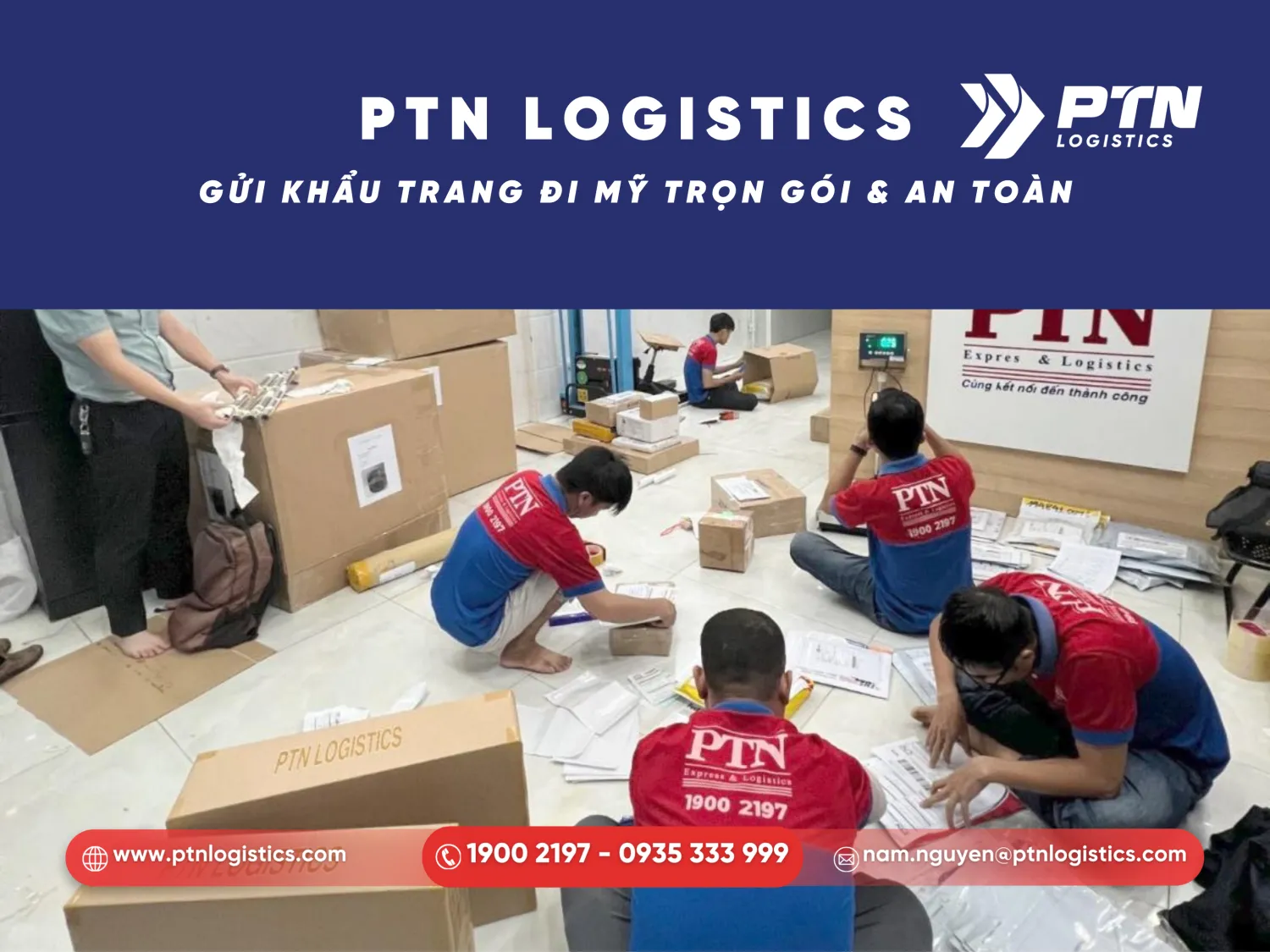 Dịch vụ gửi khẩu trang đi Mỹ chuyên nghiệp