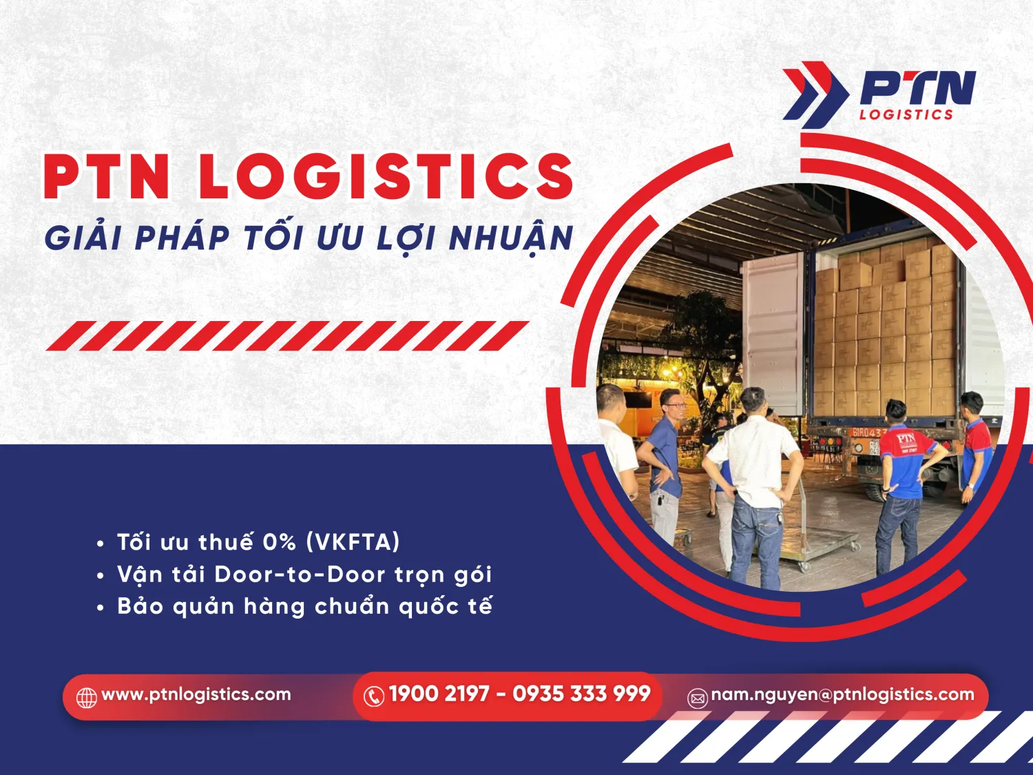 Dịch vụ vận tải chuyên nghiệp tại PTN Logistics