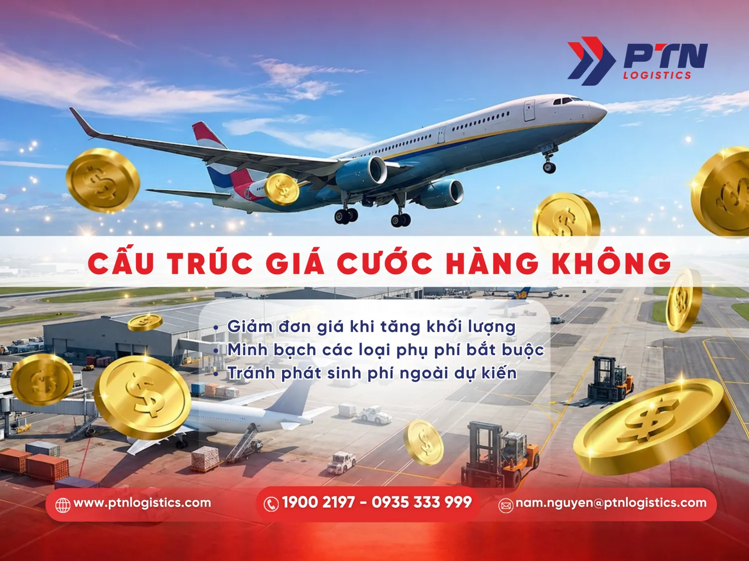 Giá cước trong logistics hàng không