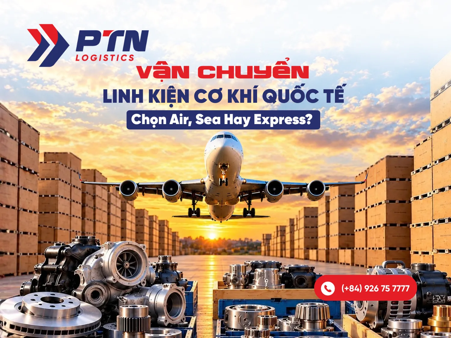 Vận chuyển linh kiện cơ khí quốc tế