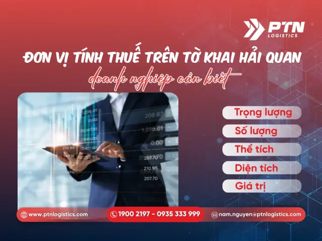 Đơn vị tính thuế trên tờ khai hải quan