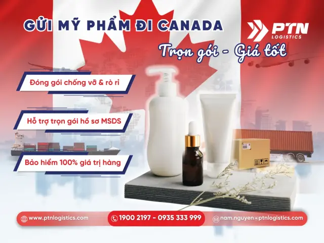 Dịch vụ gửi mỹ phẩm đi Canada