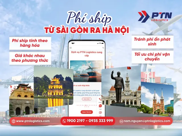 Phí ship từ Sài Gòn ra Hà Nội chi tiết
