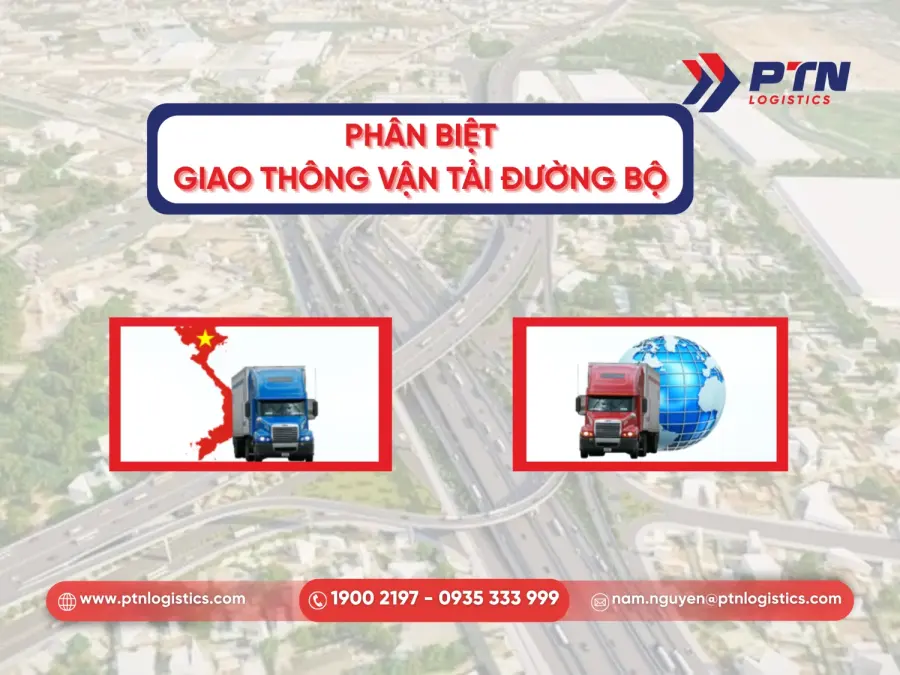 Phân biệt giao thông vận tải nội địa và quốc tế