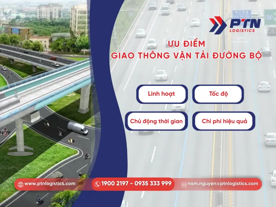 Ưu điểm của giao thông vận tải đường bộ