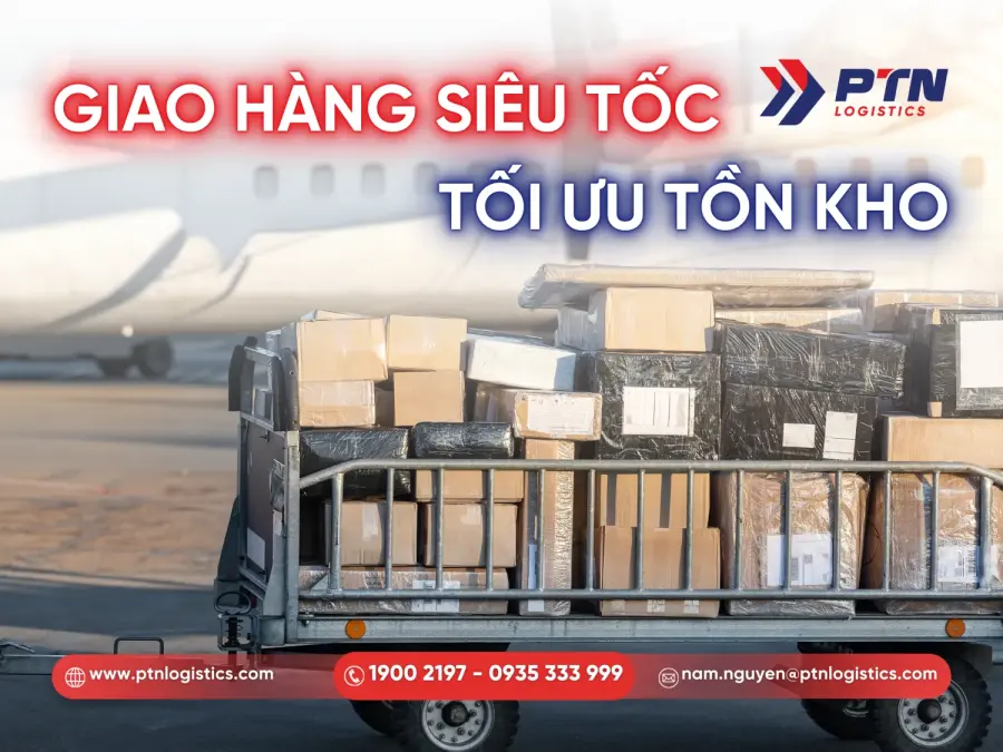 Vận tải hàng không giúp giảm thời gian