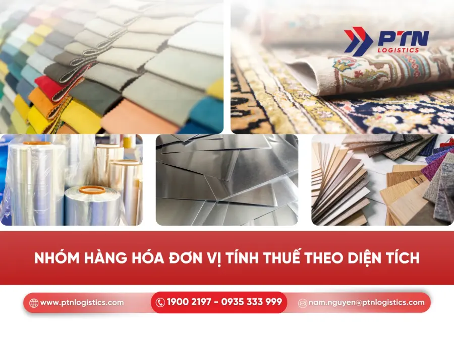 Nhóm hàng hóa mà đơn vị tính theo diện tích