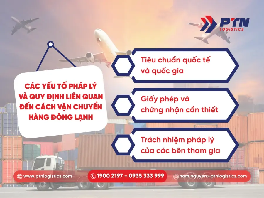 Những yếu tố pháp lý và quy định của cách vận chuyển hàng đông lạnh