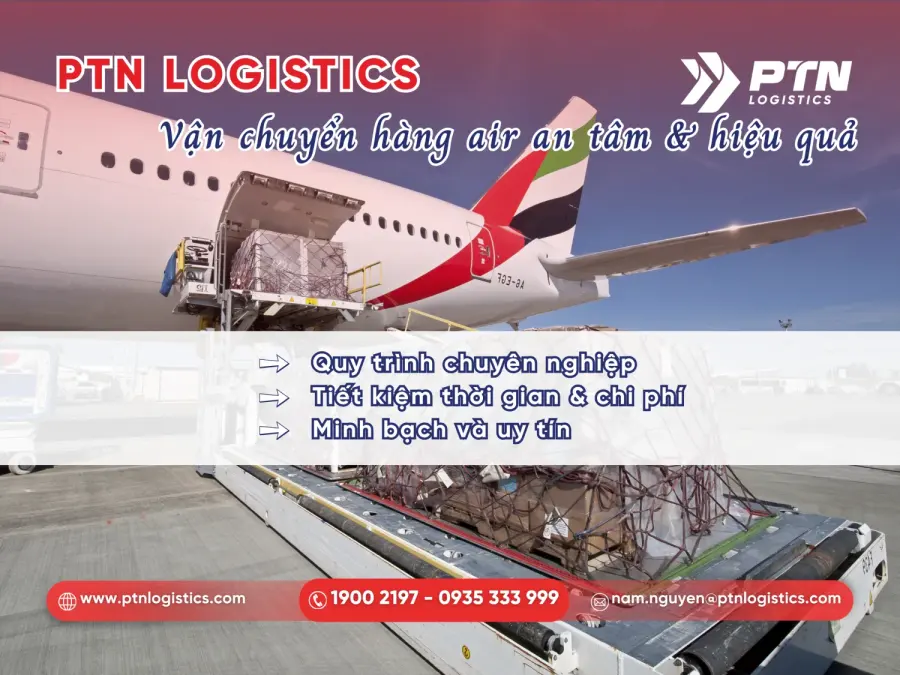 Giải pháp cho vận tải hàng không từ PTN Logistics