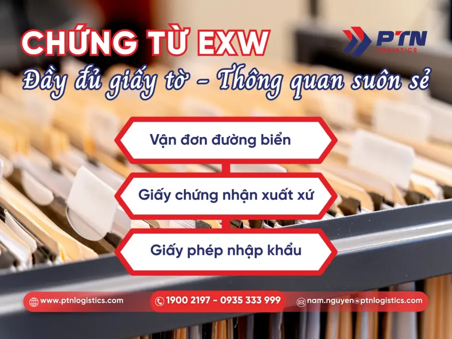 Giấy tờ quan trọng khi khai hải quan giá EXW