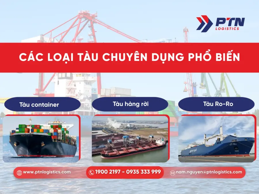 Loại tàu biển chuyên dụng phổ biến