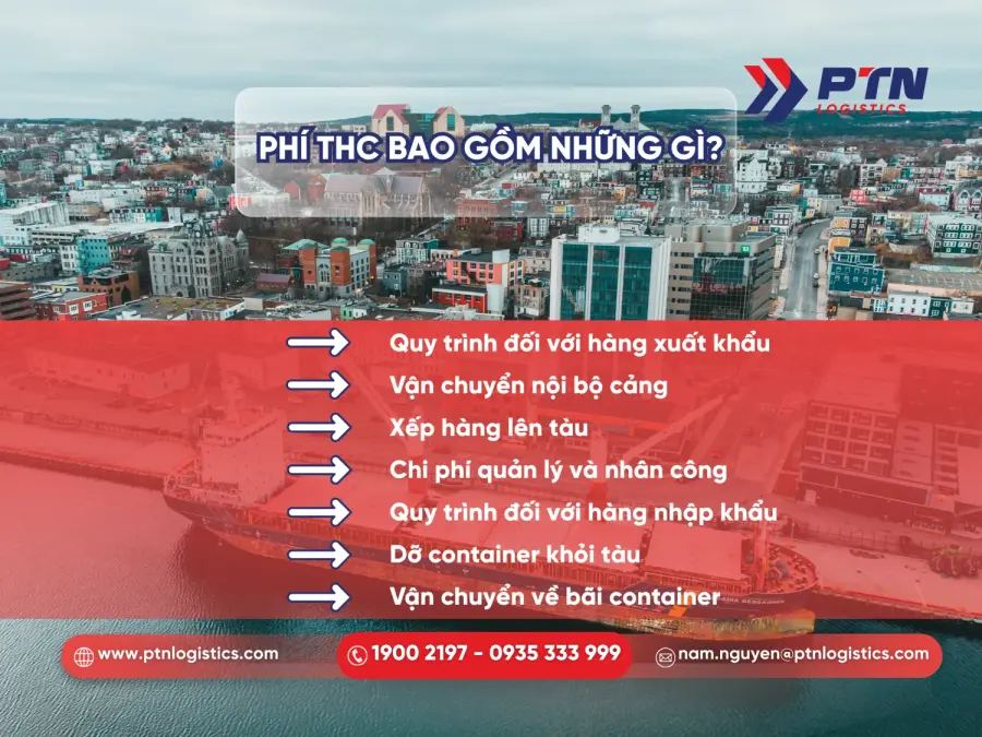 Phí THC bao gồm những phí gì?