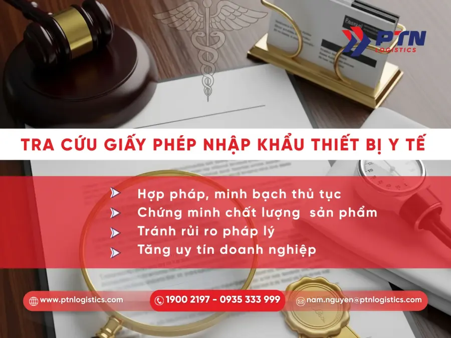 Vai trò tra cứu giấy phép nhập khẩu y tế