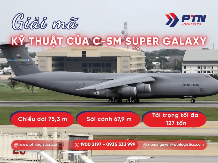 Các đặc điểm của máy bay vận tải lớn nhất của Mỹ