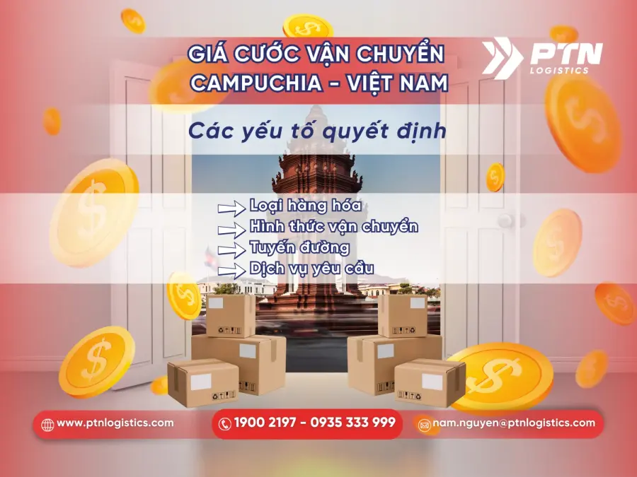 Các yếu tố ảnh hưởng đến giá cước
