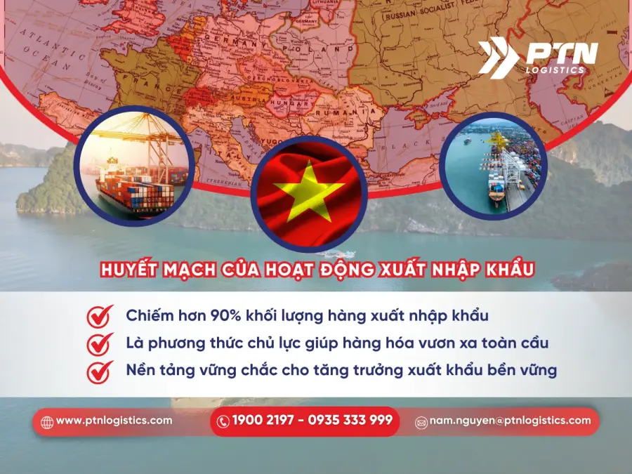 Là huyết mạch của hoạt động xuất nhập khẩu