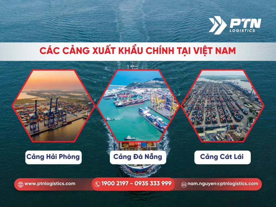 Một số cảng xuất khẩu chính tại Việt Nam