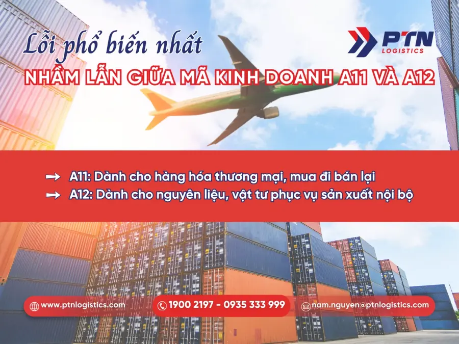 Nhầm lẫn giữa mã A11 và A12