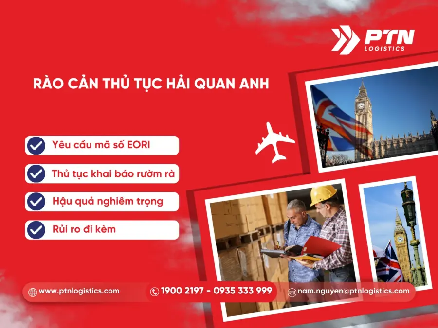 Rào cản của thủ tục hải quan Anh