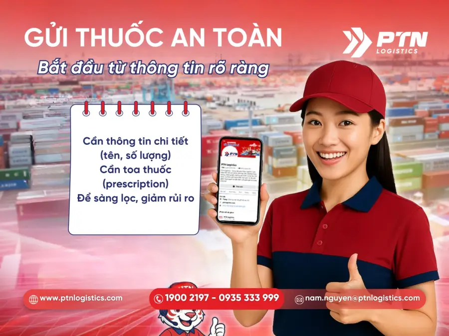 Bước tiếp nhận thông tin hàng hóa