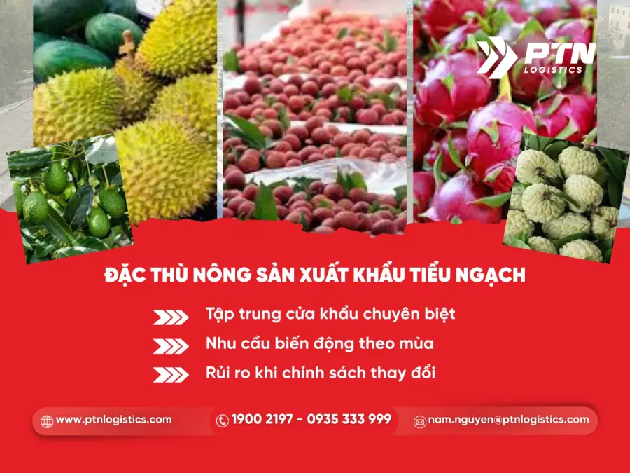 Đặc thù của hàng nông sản xuất khẩu tiểu ngạch