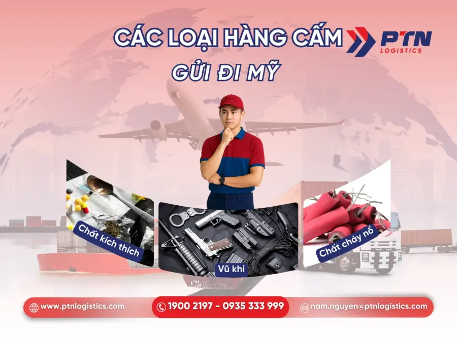 Những loại hàng hóa không được phép gửi đi Mỹ