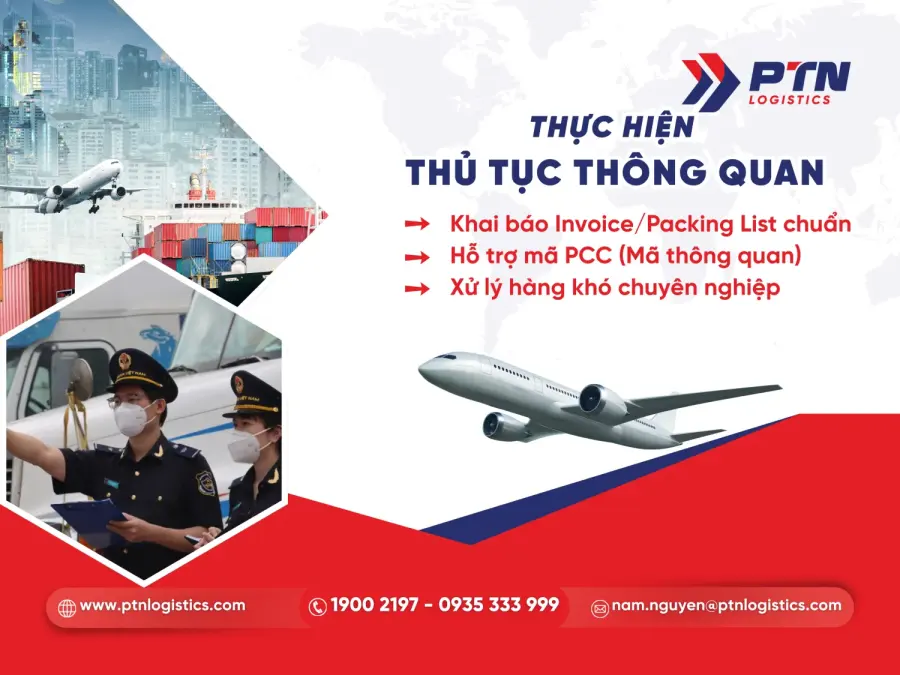 Tiến hành làm thủ tục thông quan và bay