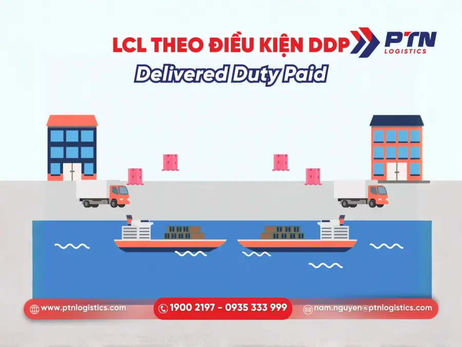 LCL theo điều kiện DDP(Delivered Duty Paid)