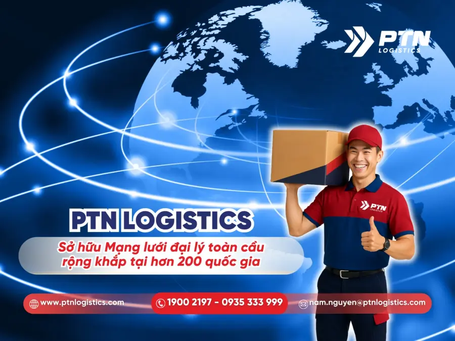 PTN sở hữu mạng lưới đại lý toàn cầu rộng khắp tại hơn 200 quốc gia