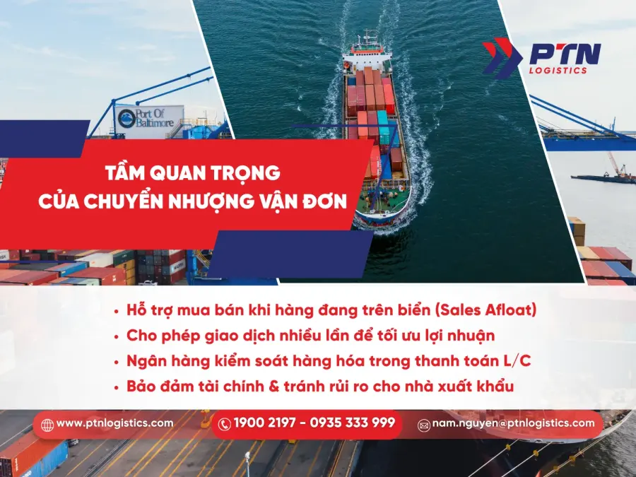Tầm quan trọng của việc chuyển nhượng vận đơn