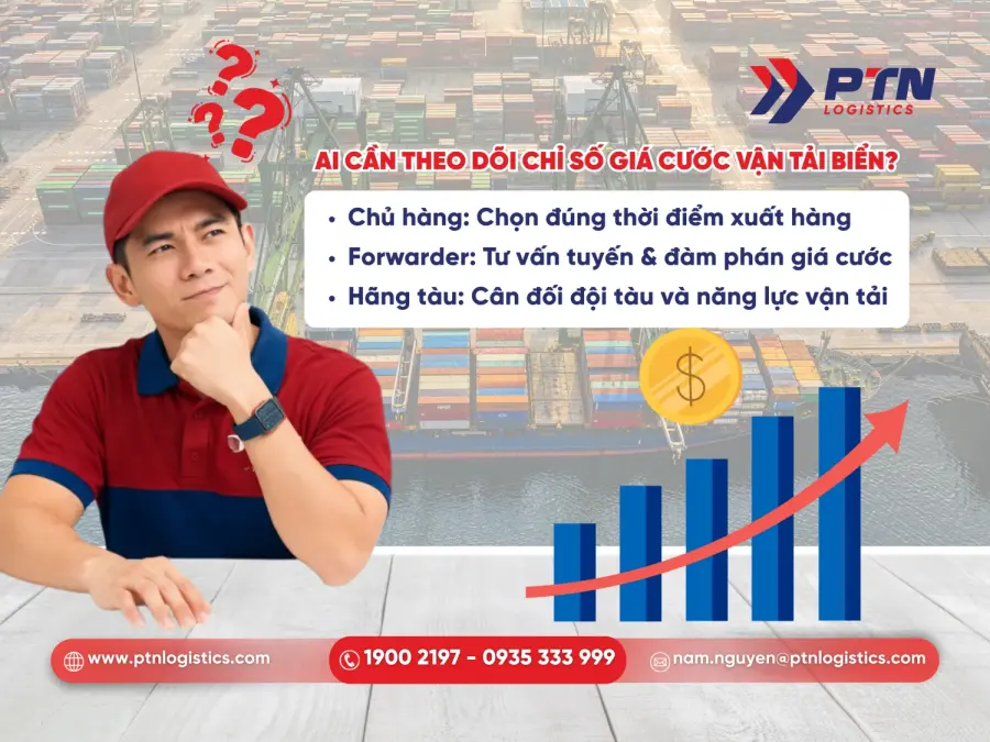 Ai là người cần theo dõi chỉ số giá cước của vận tải biển