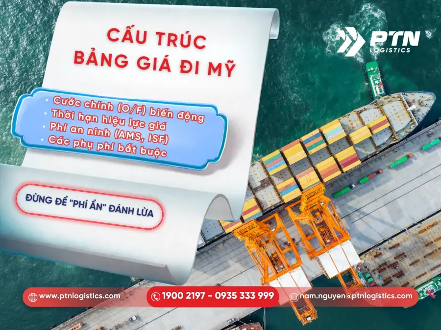 Bảng giá cước đi Mỹ bao gồm những gì