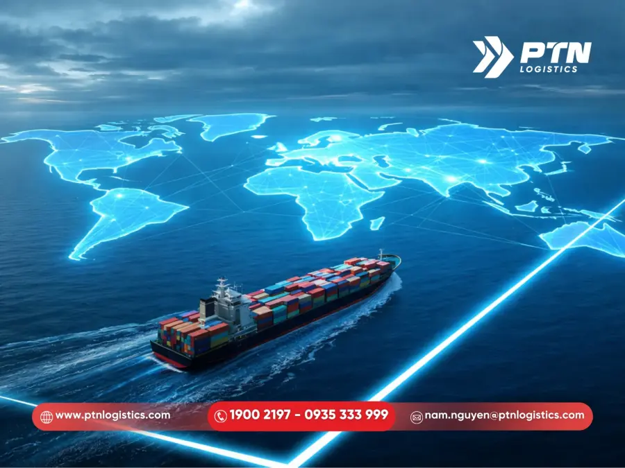 Các dịch vụ vận tải đường biển là thế mạnh tại PTN Logistics