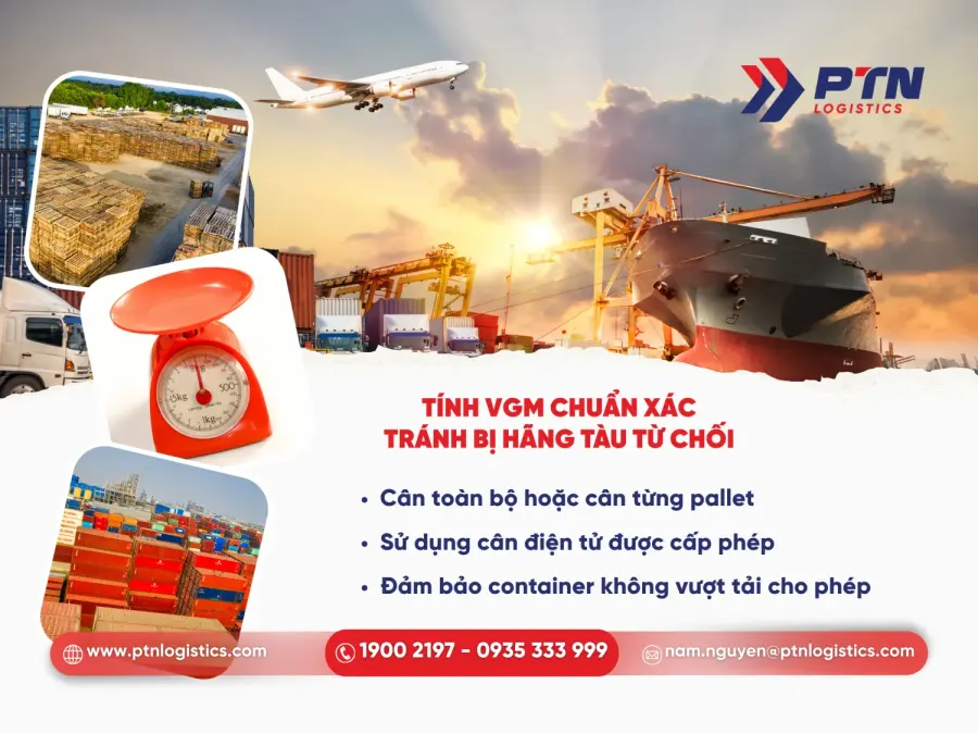 Cách tính VGM chuẩn để tránh bị hãng tàu từ chối
