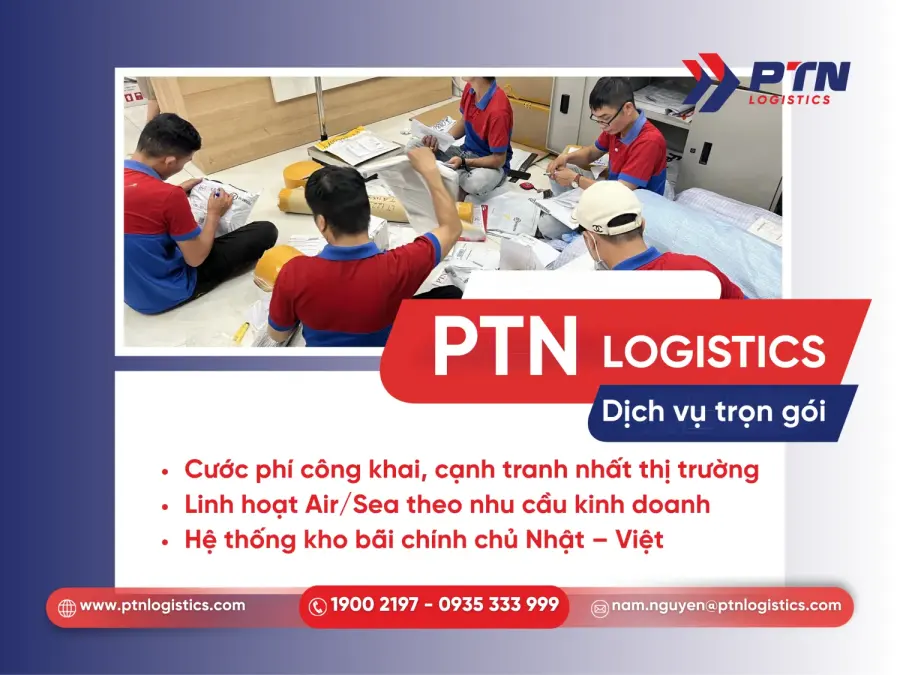 Giải pháp nhập hàng bãi tại Nhật chuyên nghiệp tại PTN Logistics