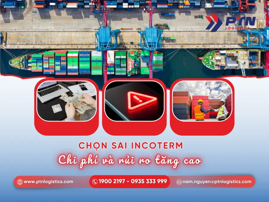 Incoterm tác động đến chi phí rủi ro và trách nhiệm