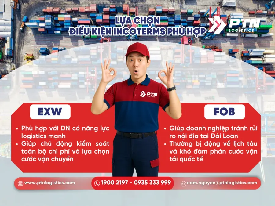 Lựa chọn điều kiện incoterms phù hợp nhất