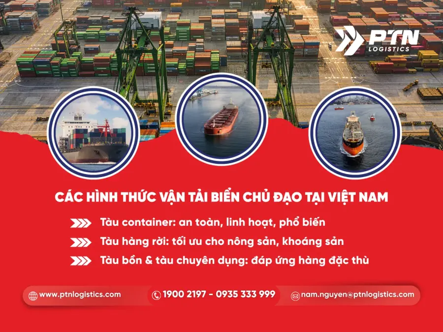 Những hình thức vận tải biển chủ đọa tại Việt Nam