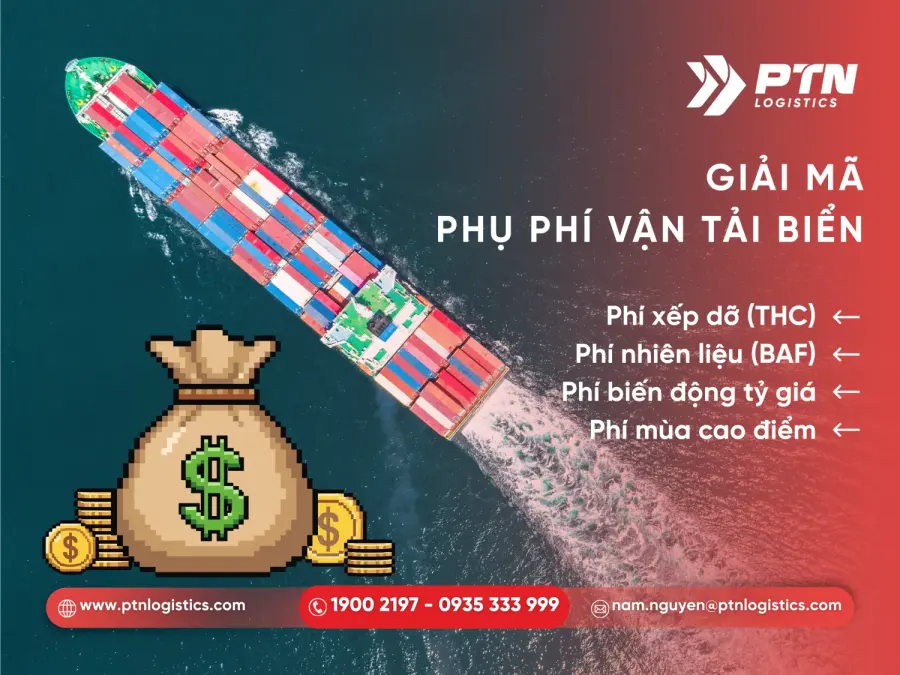 Những loại phụ phí trong vận tải biển
