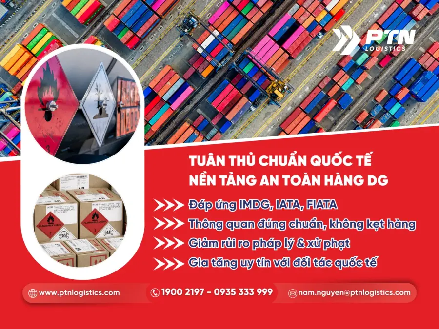 Tuân thủ chuẩn quốc tế, nền tảng an toàn hàng DG