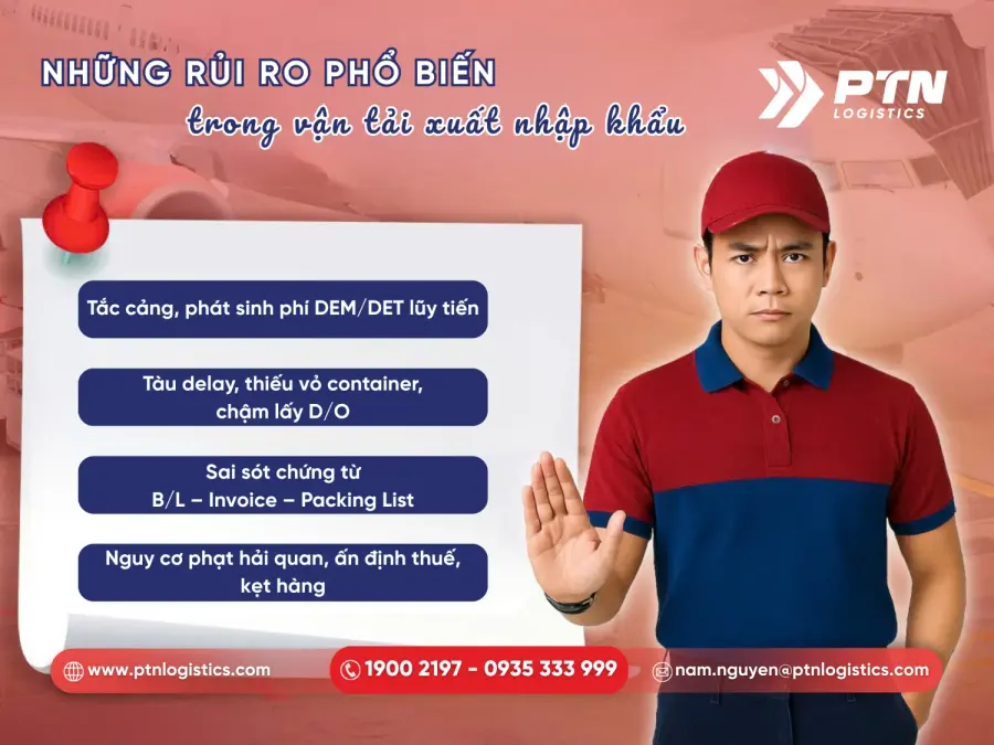 Các khó khăn thường gặp trong vận tải logistics