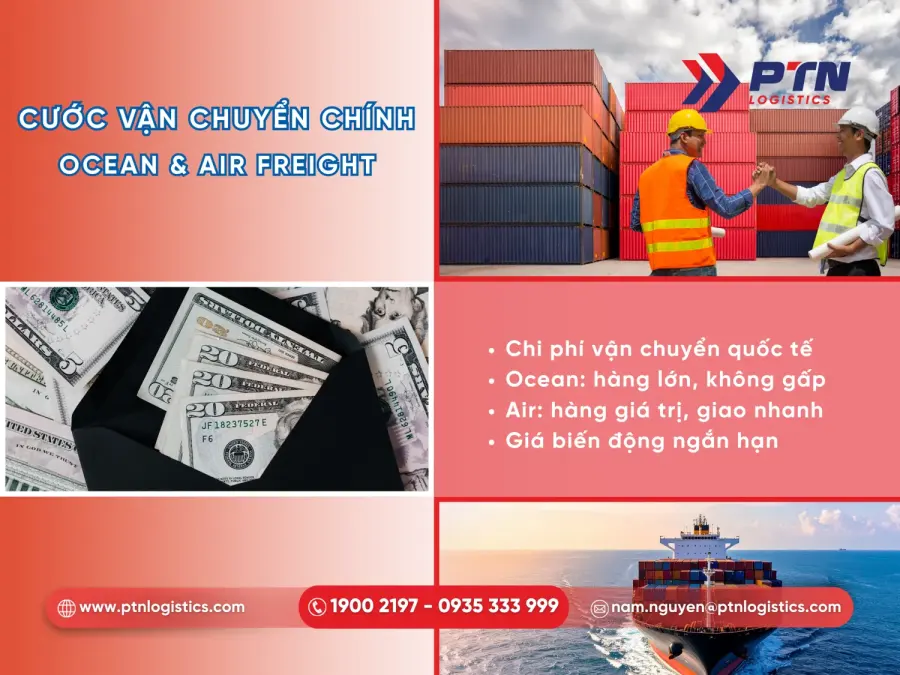 Chi phí vận chuyển chính ngạch