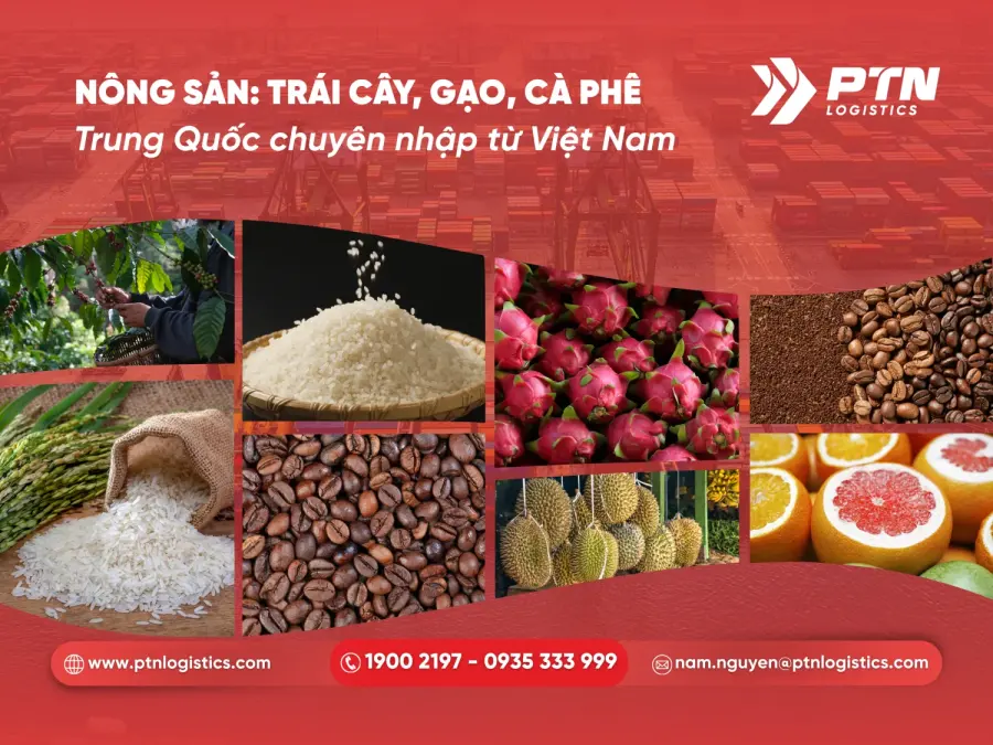 Mặt hàng nông sản Trung Quốc nhập khẩu từ Việt Nam