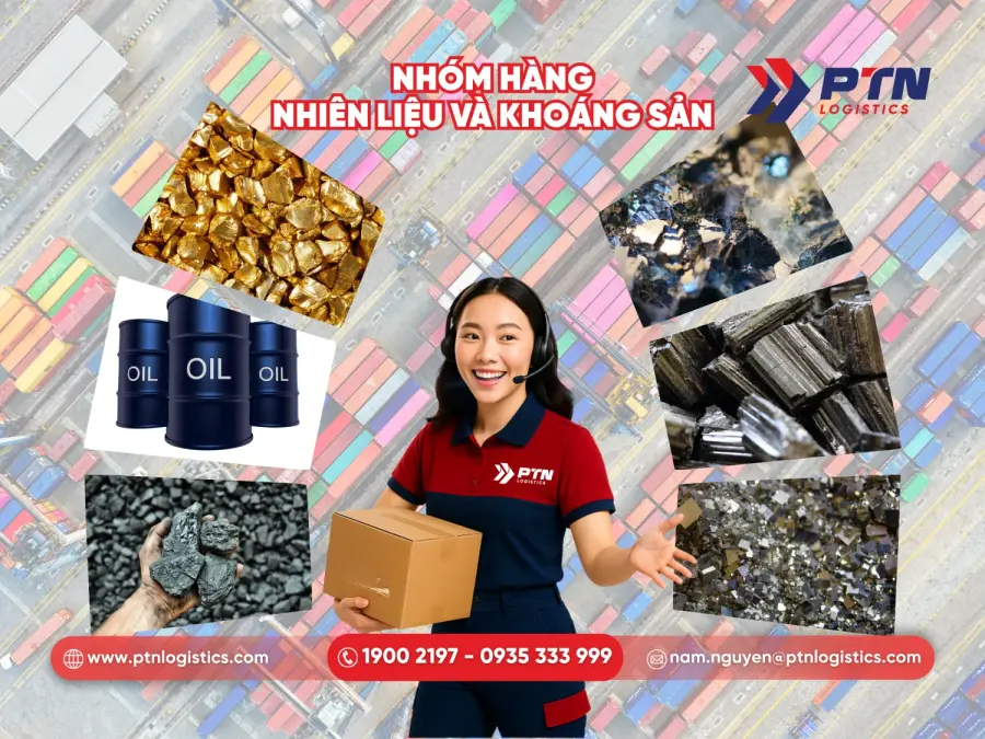 Nhóm mặt hàng nhiên liệu và khoáng sản