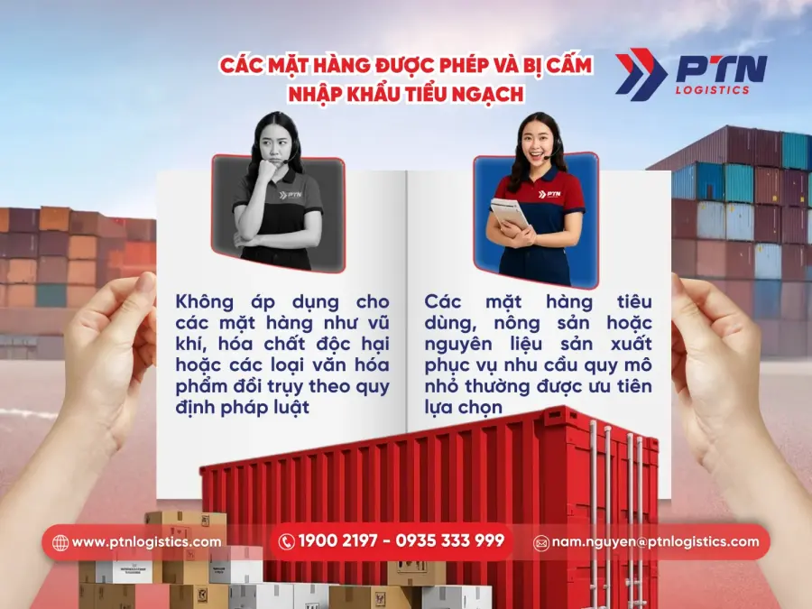 Những mặt hàng được phép và bị cấm nhập khẩu tiểu ngạch